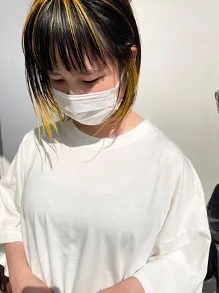 ミディアム 東 みのりのヘアスタイル