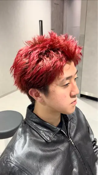 ショート カラー メンズ メンズパーマ職人 パーマ🔥ritaのヘアスタイル