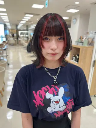 ミディアム カラー 暖色専門美容師🎀 お客様満足度◎のヘアスタイル