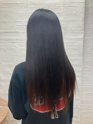 ロング カラー 縮毛矯正/ /関内/あべももこのヘアスタイル