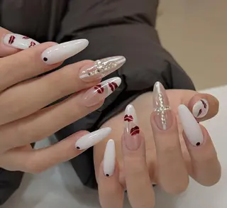ネイル By moonネイル 🌷ワンホン/韓国風のネイルデザイン
