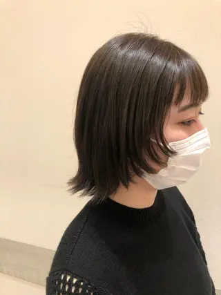 ミディアム メンズパーマ、カラー 大募集村上莉奈のヘアスタイル