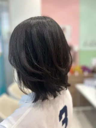 セミロング Julia🖤 縮毛矯正🌬️🩵のヘアスタイル