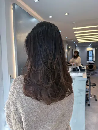 セミロング プチプラで可愛く☆ 髪質改善　こうきのヘアスタイル