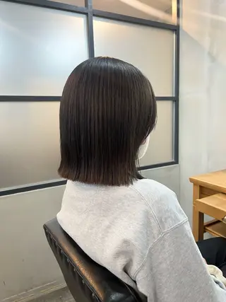 カラー 栗本 陽香/顔周りレ イヤー/透明感カラーのヘアスタイル