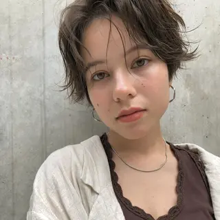 ショート カラー 【ダメージレス施術】 【透明感】北村 拓也のヘアスタイル