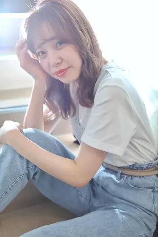 ミディアム 髪質改善酸性縮毛矯正 酸性ストレート◎鈴木のヘアスタイル