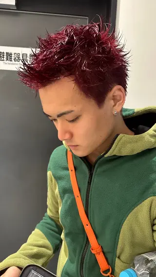 ショート カラー メンズ 渋谷メンズショート 特化🥋　渡邊健流のヘアスタイル