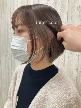 ショート カラー 初めてのショート お任せください✂️のヘアスタイル