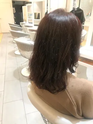 セミロング 阪上 沙織のヘアスタイル