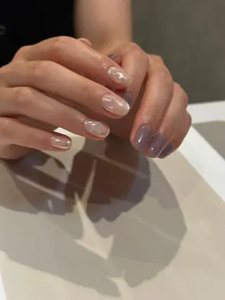 ショート カラー ネイル マツエク・マツパ アイブロウ ar. harajukuのネイルデザイン