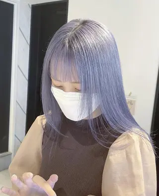 パーマ ロング カラー メンズ ヘアアレンジ キッズ ネイル マツエク・マツパ アイブロウ カラー特化サロン Eir心斎橋のヘアスタイル