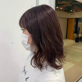 ミディアム カラー ヘアアレンジ 完全💗マンツーマン marinのヘアスタイル