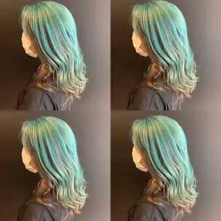 セミロング カラー ✨縮毛矯正✖︎顔周り レイヤー✨ナカムラのヘアスタイル