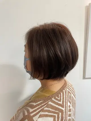 ショート カラー ショート ボブ✂︎ 髙梨  遥のヘアスタイル
