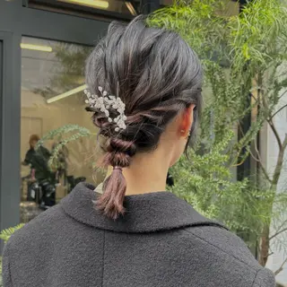 ヘアアレンジ Elme 蔵前所属・顔周りカット/透明感 カラー/rioのヘアスタイル