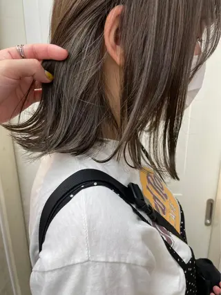 ミディアム カラー ヘアアレンジ N° uairo 川崎店【ユアイロ】のヘアスタイル