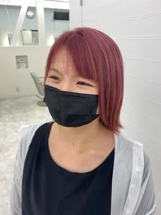 ミディアム カラー 中川 茜里のヘアスタイル