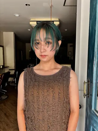 ショート saya/似合わせ /透明感カラーのヘアスタイル