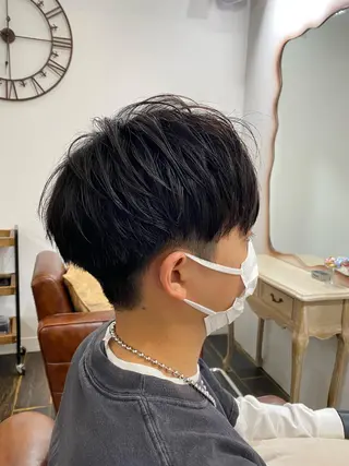 ショート メンズ パーマモデル募集中 渥美翔人のヘアスタイル