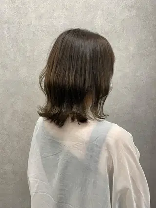 ミディアム カラー いなみね はるきのヘアスタイル