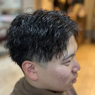 ショート パーマ メンズ 💥桜木町メンズ専門 💥ルキのヘアスタイル