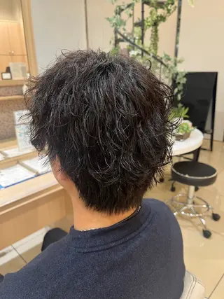 パーマ メンズ 森 瑠海のヘアスタイル