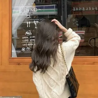 ロング カラー AIN.ANLY.所属・韓国ｶﾞｰﾘｰ 🎀ミスズ🩰のヘアスタイル