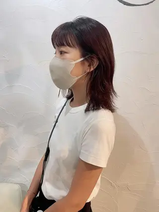 ミディアム カラー 高橋 愛美のヘアスタイル