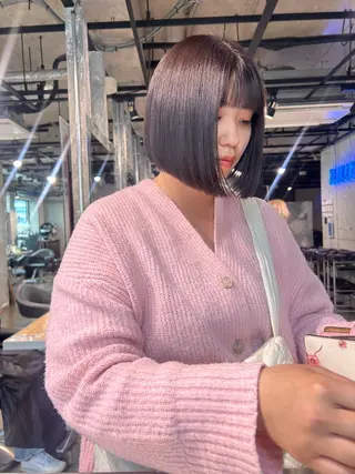 ショート カラー 【縮毛矯正ブリーチ】 MANATO🌈のヘアスタイル