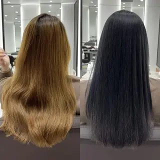 ロング EIGHT plum TOKIOリミテッドのヘアスタイル