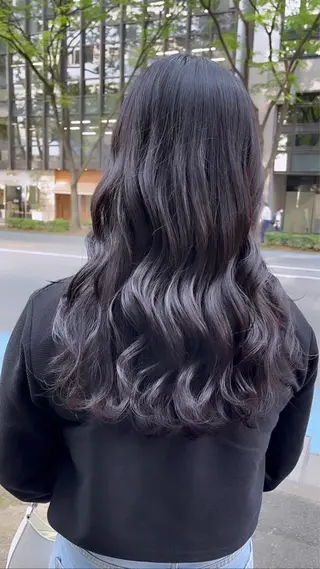 カラー 紅/透明感カラー /ハイトーン/カットのヘアスタイル