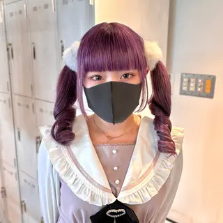 カラー 💫miyu💫デザ インカラー/アレンジのヘアスタイル