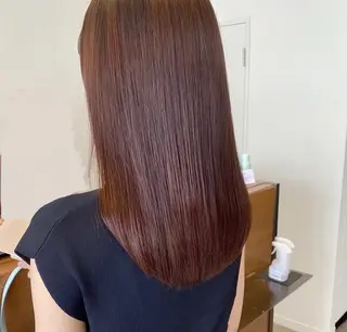 セミロング カラー 大島桃花 / 表参道 透明感カラーのヘアスタイル