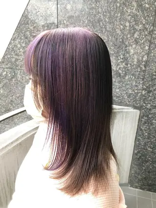 ミディアム カラーアンドケアリタ kitamuuuのヘアスタイル
