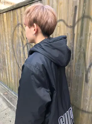 ショート カラー メンズ 山下 亮輔のヘアスタイル