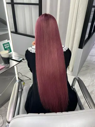 ロング カラー 最高級髪質改善🥇 小玉美菜のヘアスタイル
