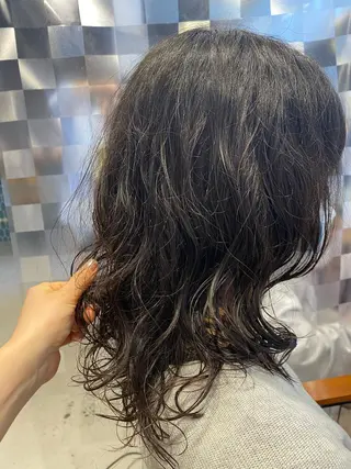 ミディアム パーマ 横川 みづきのヘアスタイル