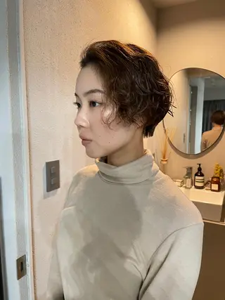 ショート 吉田一輝 外国人パーマのヘアスタイル