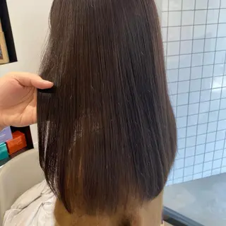 ミディアム カラー パーマ ヘアアレンジ メンズ キッズ ネイル マツエク・マツパ アイブロウ mona/ ストレートスタイル✨のヘアスタイル