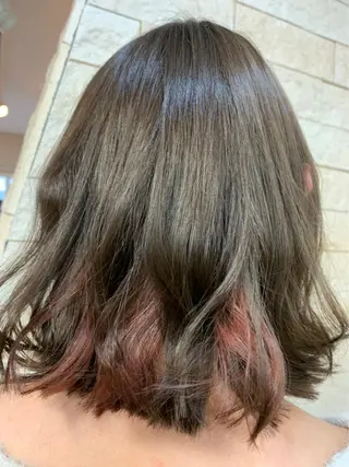 ミディアム カラー 田中 拓夢のヘアスタイル