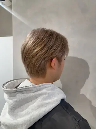 ショート カラー メンズ 渋谷レイヤーカット/ 暖色艶カラー🩵高橋のヘアスタイル