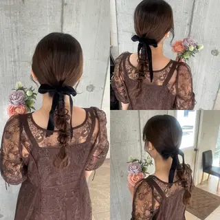 ロング ヘアアレンジ 美髪× ヘアセット✨Araiのヘアスタイル