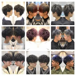 ショート カラー メンズ 重政 和樹のヘアスタイル