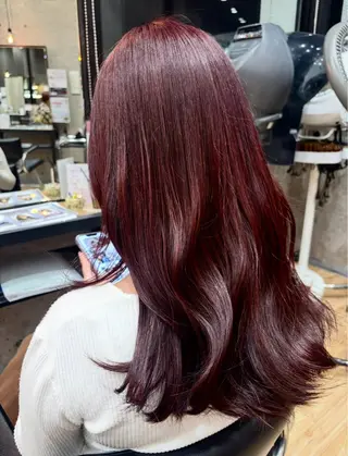 ロング カラー LIFE 本店所属・ハイトーン×レイヤー 🔥小林達哉のヘアスタイル