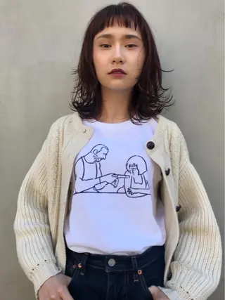 ミディアム 一ノ瀬 暁のヘアスタイル