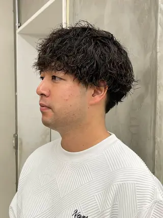 メンズ メンズカット パーマ[佐橋]のヘアスタイル
