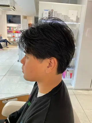 パーマ メンズ 稲村 直也のヘアスタイル