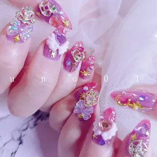 ネイル 梅田🦄中崎町🩵 u n o 0 1のネイルデザイン