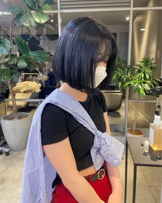 ショート カラー 🌀渋谷ボブパーマ 🌀河野瑠太のヘアスタイル
